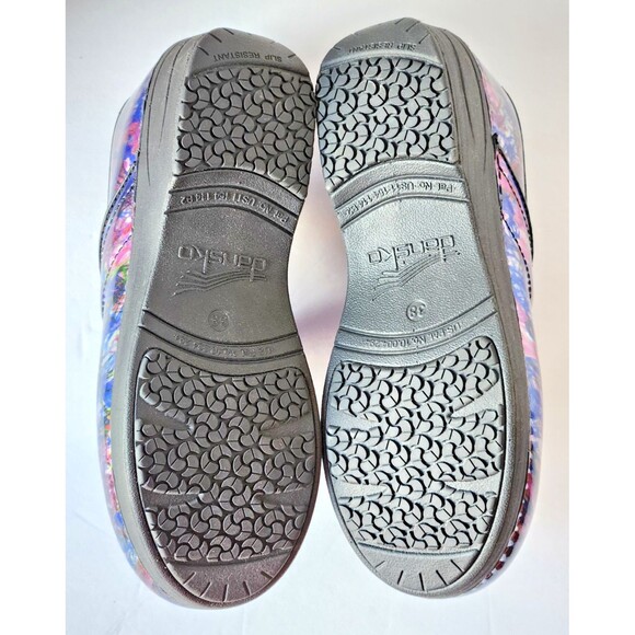 Dansko XP 2.0 Patent Leather Clog Womens EU 38 US 7.5 8 Multicolor Swirl - Picture 7 of 10